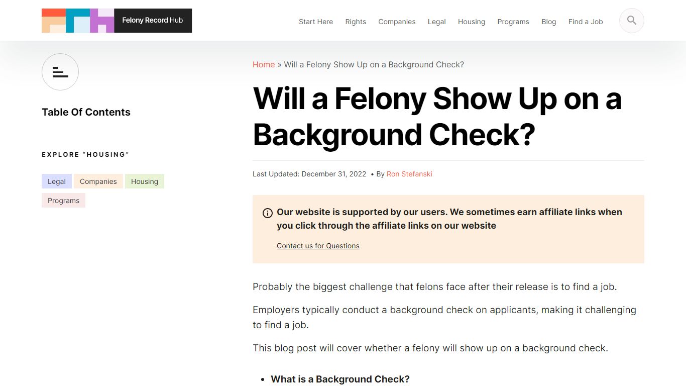 Will a Felony Show Up on a Background Check?